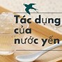 Tác Dụng Của Nước Yến